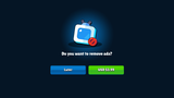 GUI Pro casual game interface by 내 스토어, featuring a clean design with AD removal elements in the screenshot.