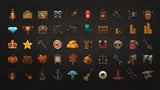 3D RPG 50 Set2 props by LAYERLAB Shop, featuring detailed fantasy-themed 3D models for tabletop gaming or digital projects.