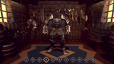 3D fantasy character model by LAYERLAB Shop, detailed digital art of a mythical creature or hero in vibrant fantasy style.