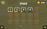 Cartoon military-themed interface by LAYERLAB Shop featuring stage design elements for GUI design.