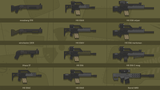 Two-dimensional military icons from LAYERLAB Shop featuring various military equipment and symbols in a clean design.