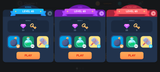 GUI Pro Simple Casual interface by LAYERLAB Shop showing a stage popup start screen with clean design and user-friendly layout.
