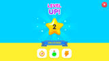 LayerLab Shop GUI interface featuring a vibrant yellow "Level Up" button with modern design elements.