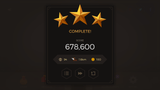 Dark Geo interface from LAYERLAB Shop featuring geometric dark-themed design with vibrant accents and modern digital style.