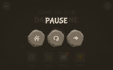 DarkStone GUI interface pause screen from LAYERLAB Shop, featuring dark-themed design with pause menu options.