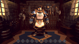 3D fantasy character model by LAYERLAB Shop, detailed 3D digital figure with intricate armor and magical accessories.