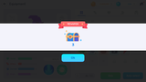 GUI Pro simple casual interface by LAYERLAB Shop, showing a popup reward notification on a digital screen.
