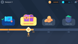 Simple casual GUI interface by LAYERLAB Shop featuring seasonal reward design, with clean layout and modern graphics.