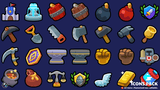 Casual game icon pack by LayerLab featuring economy and item icons