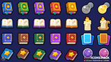Casual game icon pack by LayerLab featuring economy and item icons