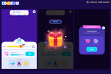 Neon2 interface design by LAYERLAB Shop featuring vibrant neon-style elements on a digital interface screen.