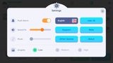 LayerLab Shop GUI Pro interface with simple casual design, featuring settings menu and customizable options in a clean, modern style.
