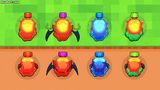 Top view of LAYERLAB Shop 2D character illustration, showcasing colorful animated 2D character design from above.