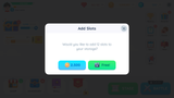 Simple casual GUI interface from LAYERLAB Shop with popup window and add slot button in a clean, modern design.