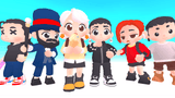 3D Characters Pro casual figures by LAYERLAB Shop featuring detailed 3D character designs in various poses