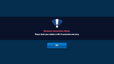 GUI Pro casual game interface screen showing a network error message in a digital design by 내 스토어.