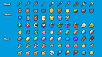 2D Minimal Character Maker by LAYERLAB Shop showing a customizable cartoon character with simple geometric features and vibrant colors.