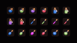 3D game icons from LAYERLAB Shop, featuring colorful, stylized symbols for gaming and digital design projects.