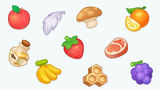 Collection of colorful 2D icons from LAYERLAB Shop, showcasing various digital resource symbols on a white background.