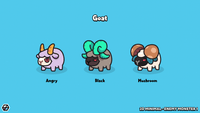 2D minimal enemy monster sprite – simple cartoon monster character for mobile and casual games