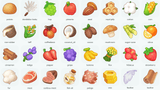 LayerLab Shop 2D icons set featuring resource-themed graphics, perfect for digital projects and user interface design.
