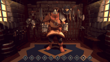 3D fantasy character model from LAYERLAB Shop featuring detailed armor and mythical design, set against a neutral background.
