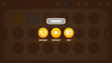LayerLab Shop GUI wooden interface pause screen showing a pause icon on a wooden textured background.