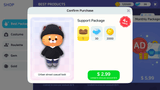 LayerLab Shop GUI Life Game interface with detailed game elements and PSD layers for customization in a vibrant design style.