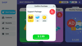 LayerLab Shop GUI life game interface design in PSD format, featuring detailed game elements and vibrant visual layout.
