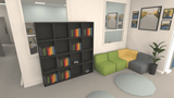 3D Office Interiors props from LAYERLAB Shop, featuring modern furniture and decor elements for realistic office scene visualization.