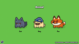 2D minimal enemy monster sprite – simple cartoon monster character for mobile and casual games