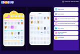 Neon2 interface design by LAYERLAB Shop, showcasing vibrant neon-style graphical elements and layered PSD file for customization.