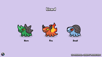 2D minimal enemy monster sprite – simple cartoon monster character for mobile and casual games