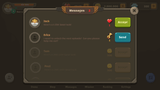 Interface screenshot of GUI - The Stone by LAYERLAB Shop showing messaging features and user interface elements.