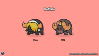 2D minimal enemy monster sprite – simple cartoon monster character for mobile and casual games