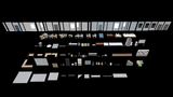 3D office interior props by LAYERLAB Shop, includes desks, chairs, and decor for realistic workspace modeling.