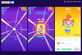 Neon2 interface design by LAYERLAB Shop, featuring vibrant neon-style elements and layered PSD file for customization.