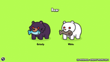 2D minimal enemy monster sprite – simple cartoon monster character for mobile and casual games