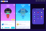 Neon2 interface design by LAYERLAB Shop featuring vibrant neon-style elements on a digital interface.