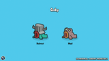 2D minimal enemy monster sprite – simple cartoon monster character for mobile and casual games