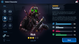 GUI Pro Survival Clean interface by LAYERLAB Shop, detailed character design on a clean digital interface screen.