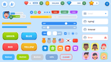 LAYERLAB Shop BlueSky GUI interface with 3D component visuals and modern digital design elements.