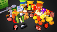 3D Mart object prop by LAYERLAB Shop, detailed digital model for 3D design, with realistic textures and intricate features.