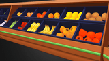 3D Mart object prop from LAYERLAB Shop, detailed digital 3D model for creative projects, shown on a 1920x1080 background.