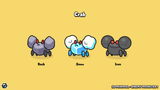2D minimal enemy monster sprite – simple cartoon monster character for mobile and casual games