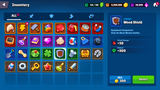 GUI Pro casual game interface for inventory screen, featuring detailed game UI elements and design by 내 스토어.
