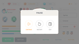 LayerLab Mono Round GUI interface button with pause icon on a black background.