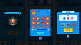 Minimal blue game interface by LAYERLAB Shop for GUI Pro, featuring sleek design elements and customizable PSD layers.