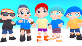 3D Characters Pro casual figure by LAYERLAB Shop, featuring detailed 3D character design with casual clothing and accessories.