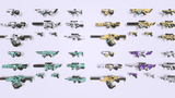 3D sci-fi gun prop from LAYERLAB Shop, detailed futuristic weapon with intricate design and metallic finish.